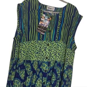 NWT Vintage We Be Bop Sleeveless Marina Dress In Women's 1x